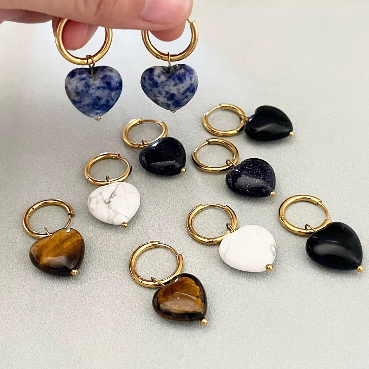 Natural stone earrings – view 7
