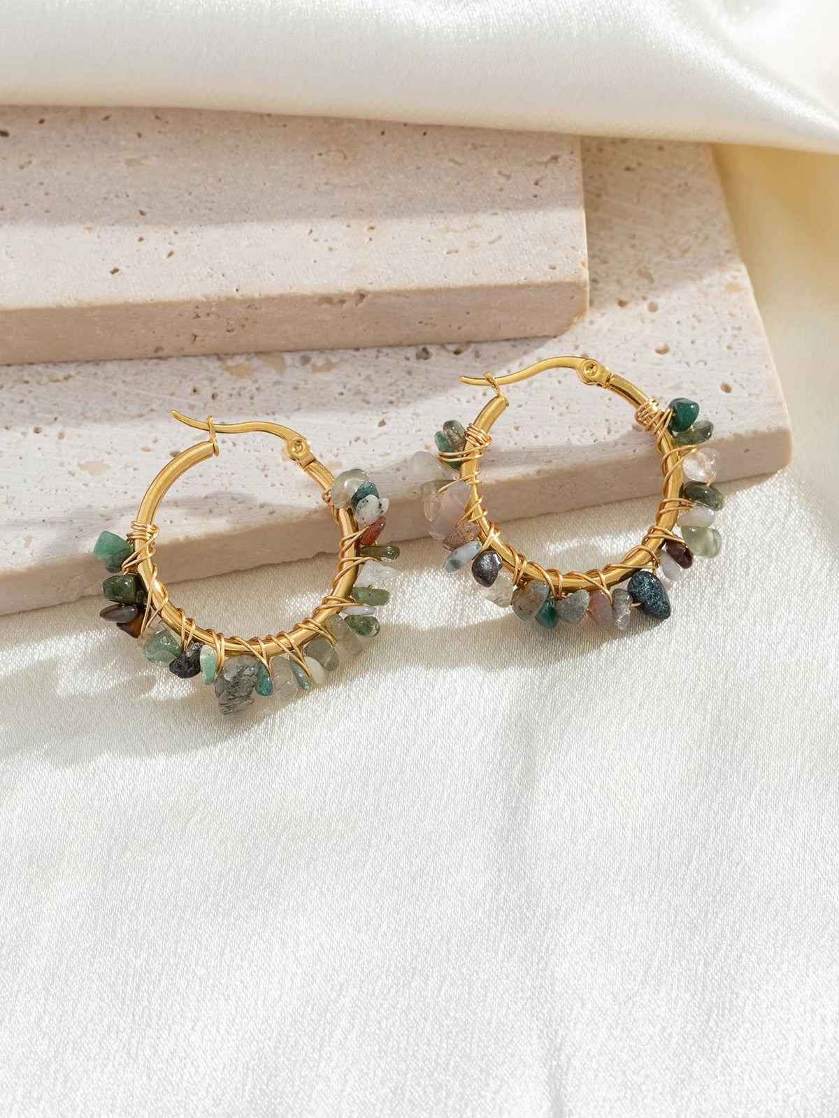 Natural stone earrings – view 12