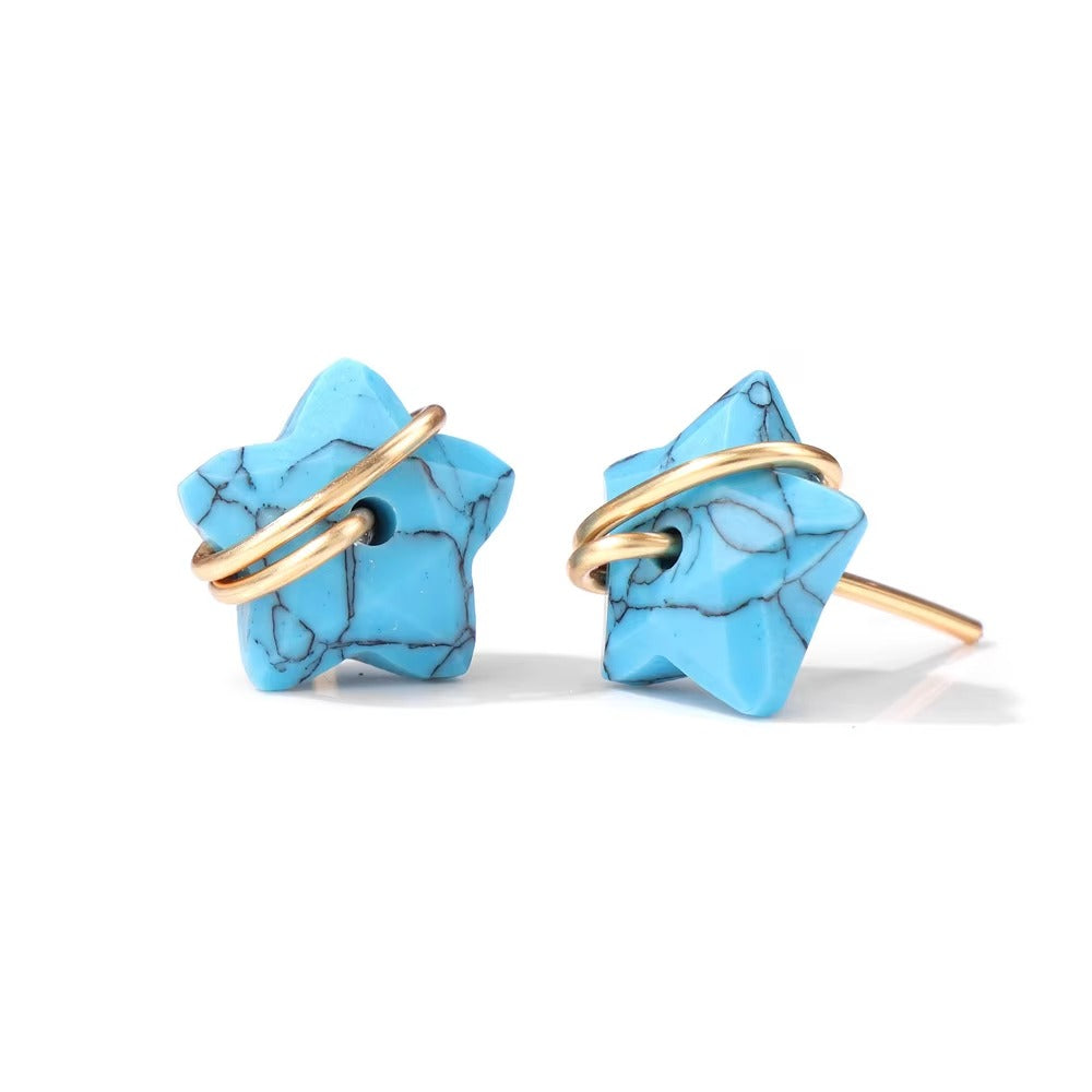 Natural stone earrings