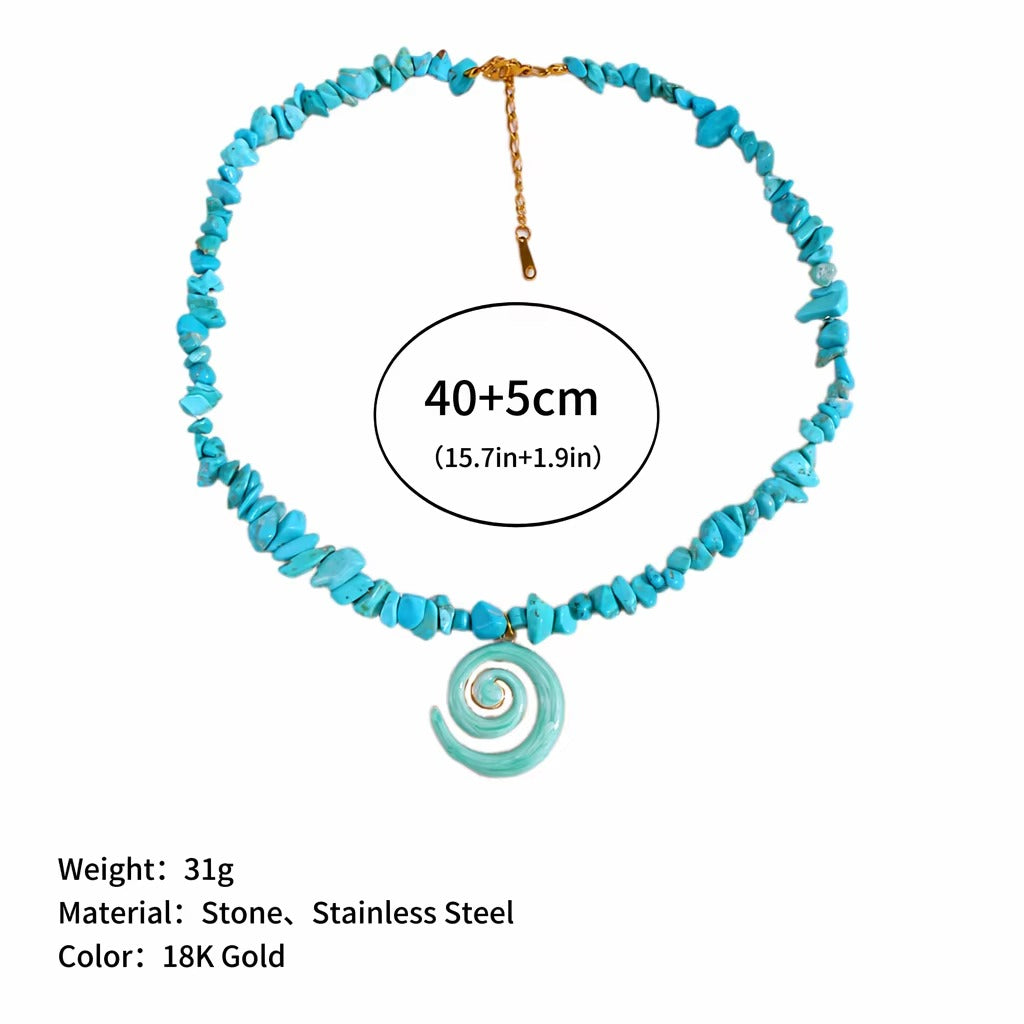 Natural stone necklace – view 2