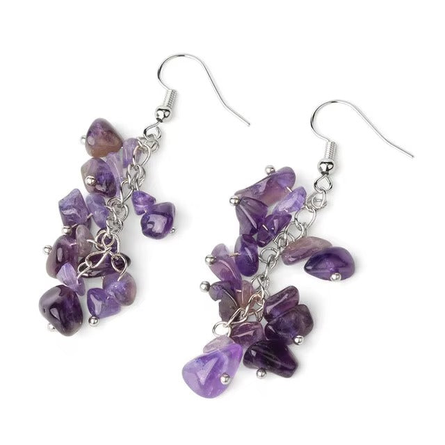 Natural stone earrings – view 2