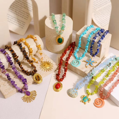 Natural stone necklace – view 7