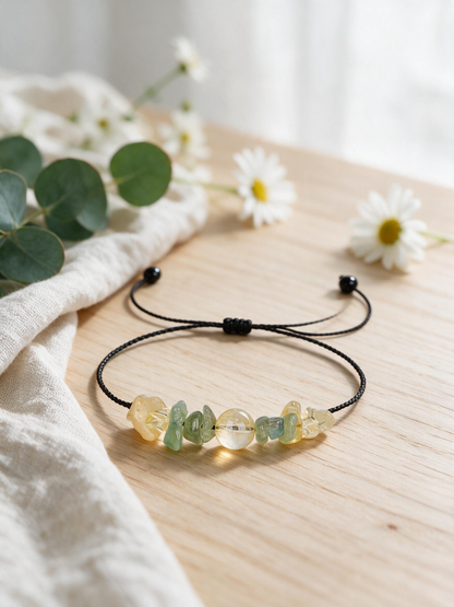 Citrine and peridot bracelet – view 2
