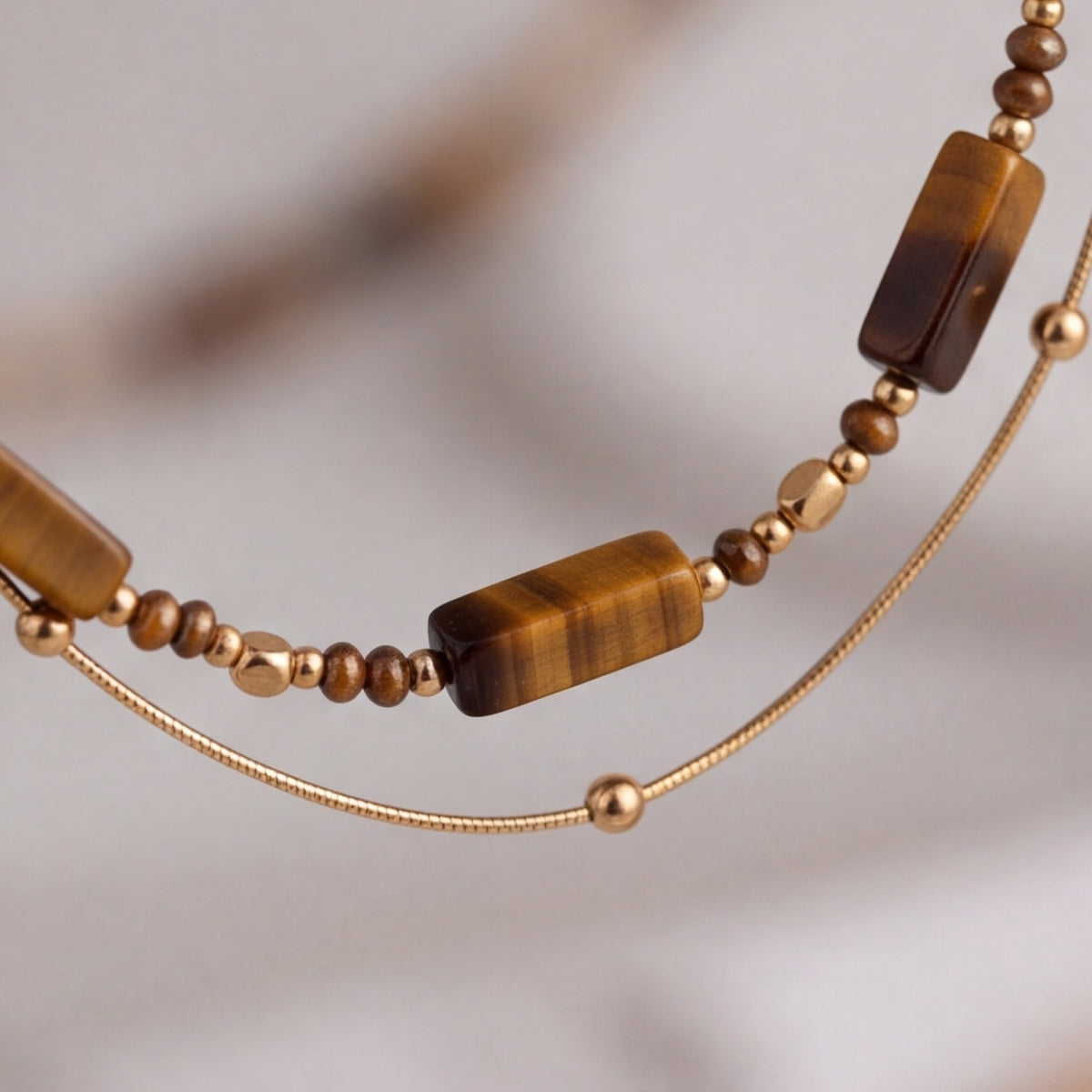 Tiger eye necklace – view 2