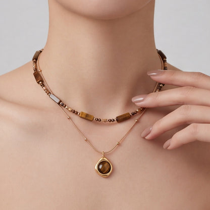 Tiger eye necklace – view 3