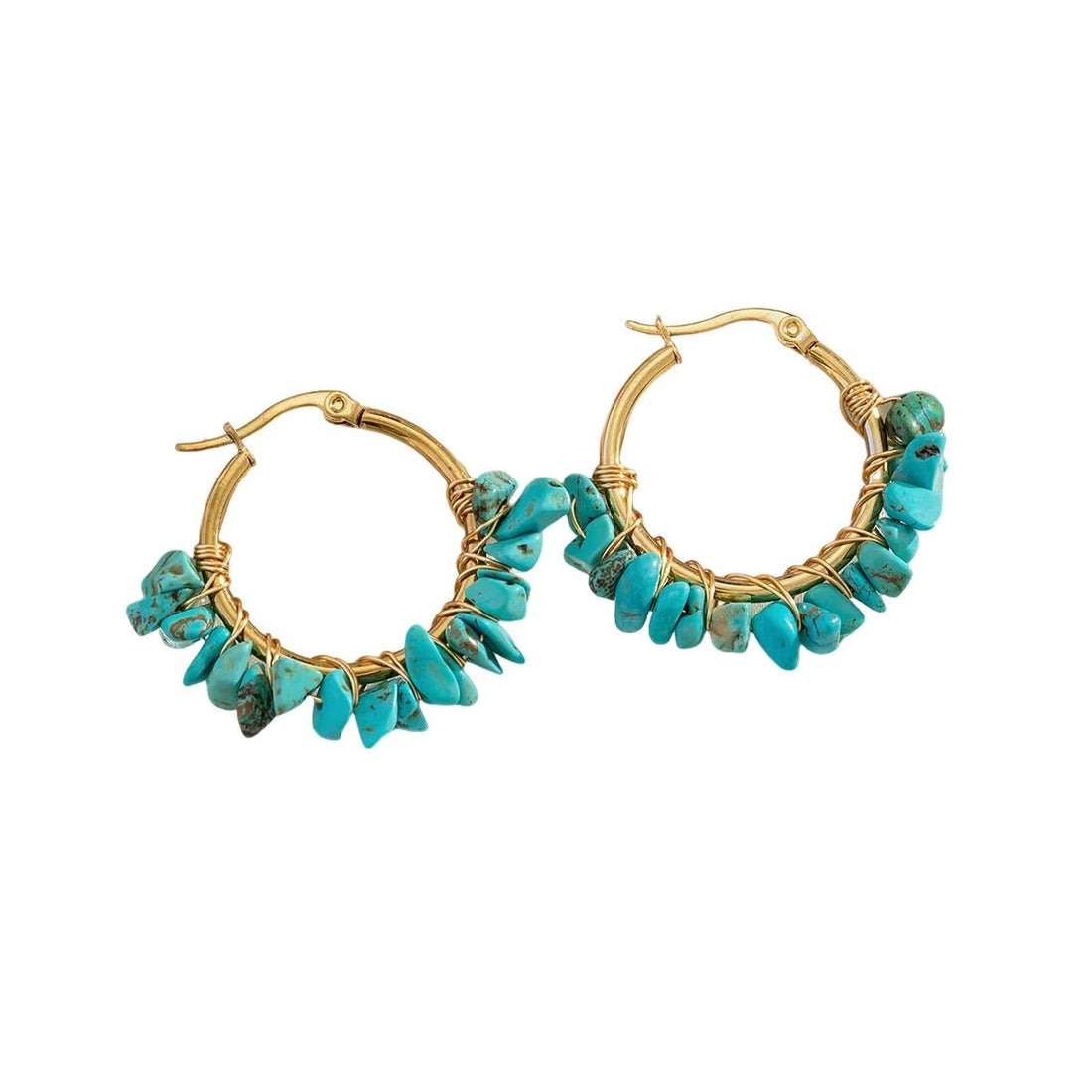 Natural stone earrings