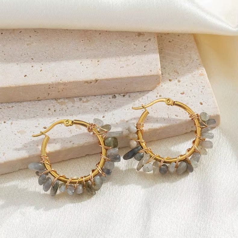 Natural stone earrings – view 16