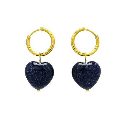 Natural stone earrings