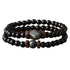 Black onyx and labradorite bracelet