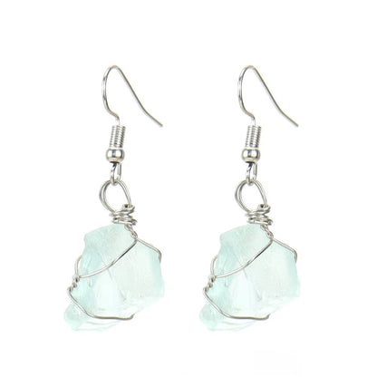 Tourmaline and agate and crystal earrings – view 18