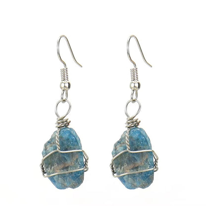Tourmaline and agate and crystal earrings – view 15