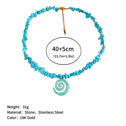 Natural stone necklace – view 2