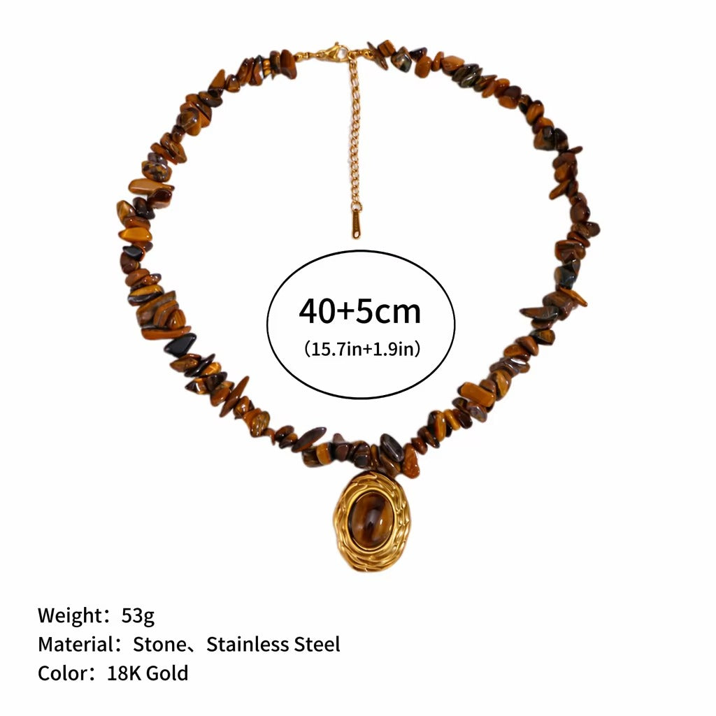 Natural stone necklace – view 3