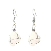 Silver + white crystal