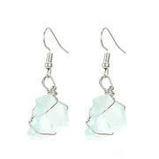 Silver + aquamarine