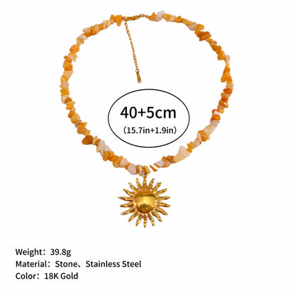 Natural stone necklace – view 6