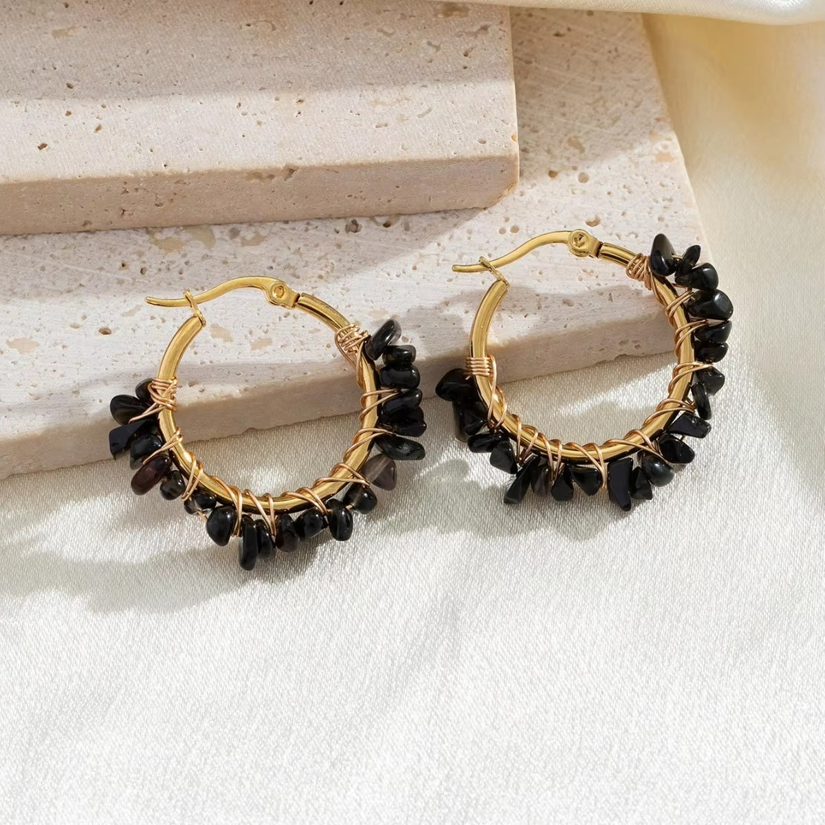 Natural stone earrings – view 8