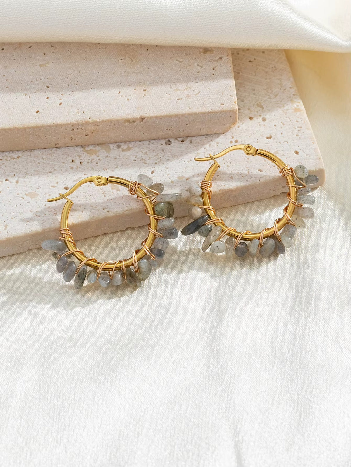 Natural stone earrings – view 10